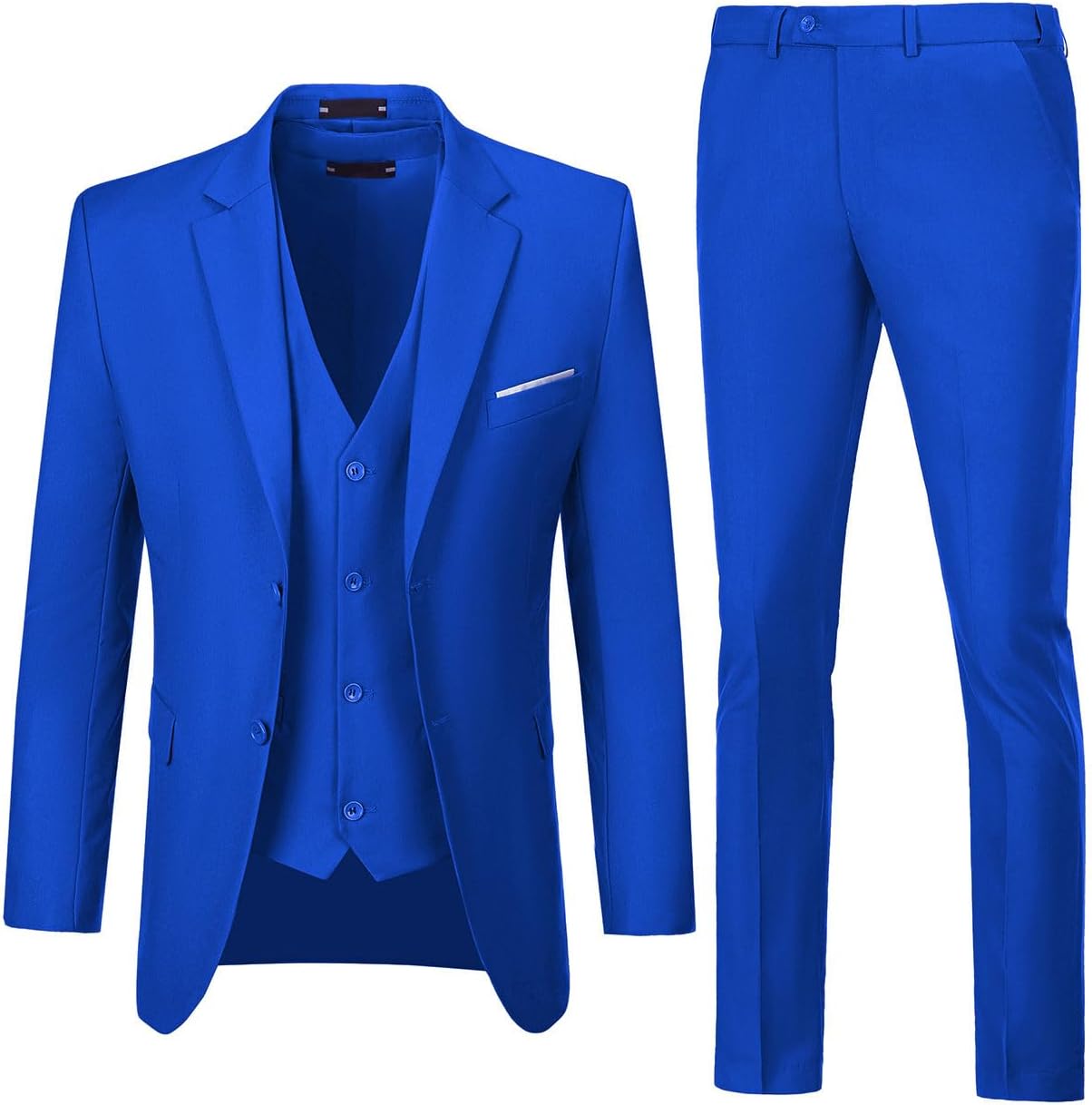Men Suits 3 Pieces Set Slim Fit Wedding Suit for Groomsmen