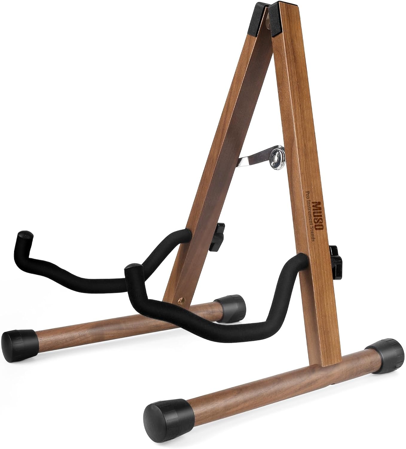 Portable A-Frame Wood Guitar Stand by MUSO