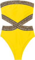 Milumia Women's Strapless One Piece Swimsuit for Summer Fun