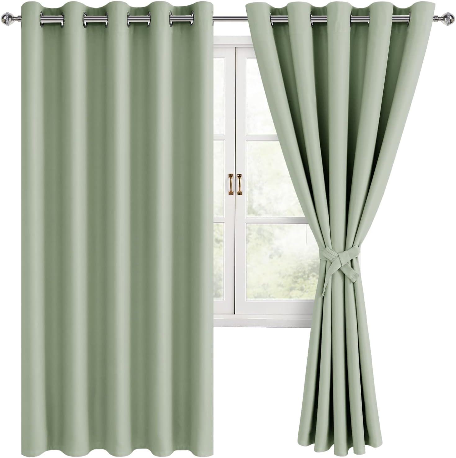 Grommet Blackout Curtains for Bedroom - Thermal Insulated Drapes