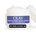 Olay Retinol Night Cream, Smooth Fine Lines, Eco Jar, 2 oz