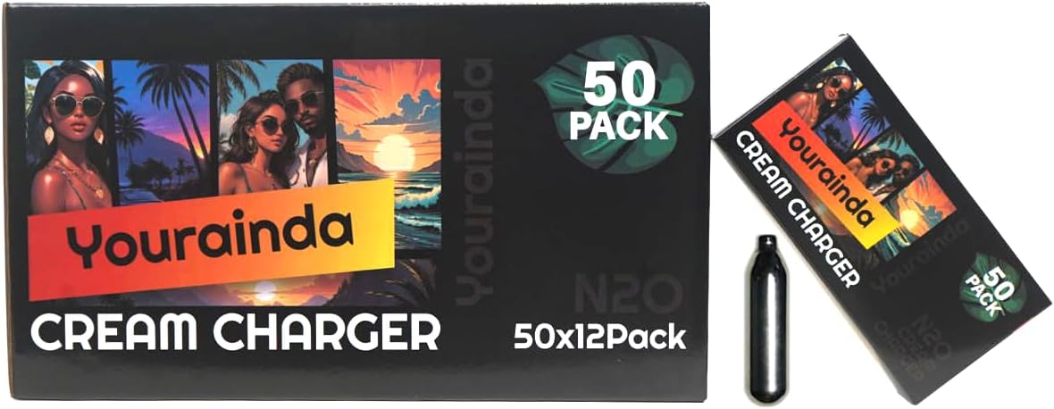 50 Pack 8g Whipped Cream Chargers for Dispenser