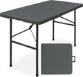 Best Choice Products 4ft Plastic Folding Table - Heavy Duty, Portable