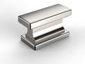 Brushed Satin Nickel Cabinet Knobs 1.46 in Rectangle Pack of 20