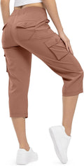 Womens Cargo Capris Lightweight Hiking Pants - Quick Dry Comfort trip