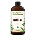 Organic Unrefined Sesame Oil for Skin, Body, and Hair Care
