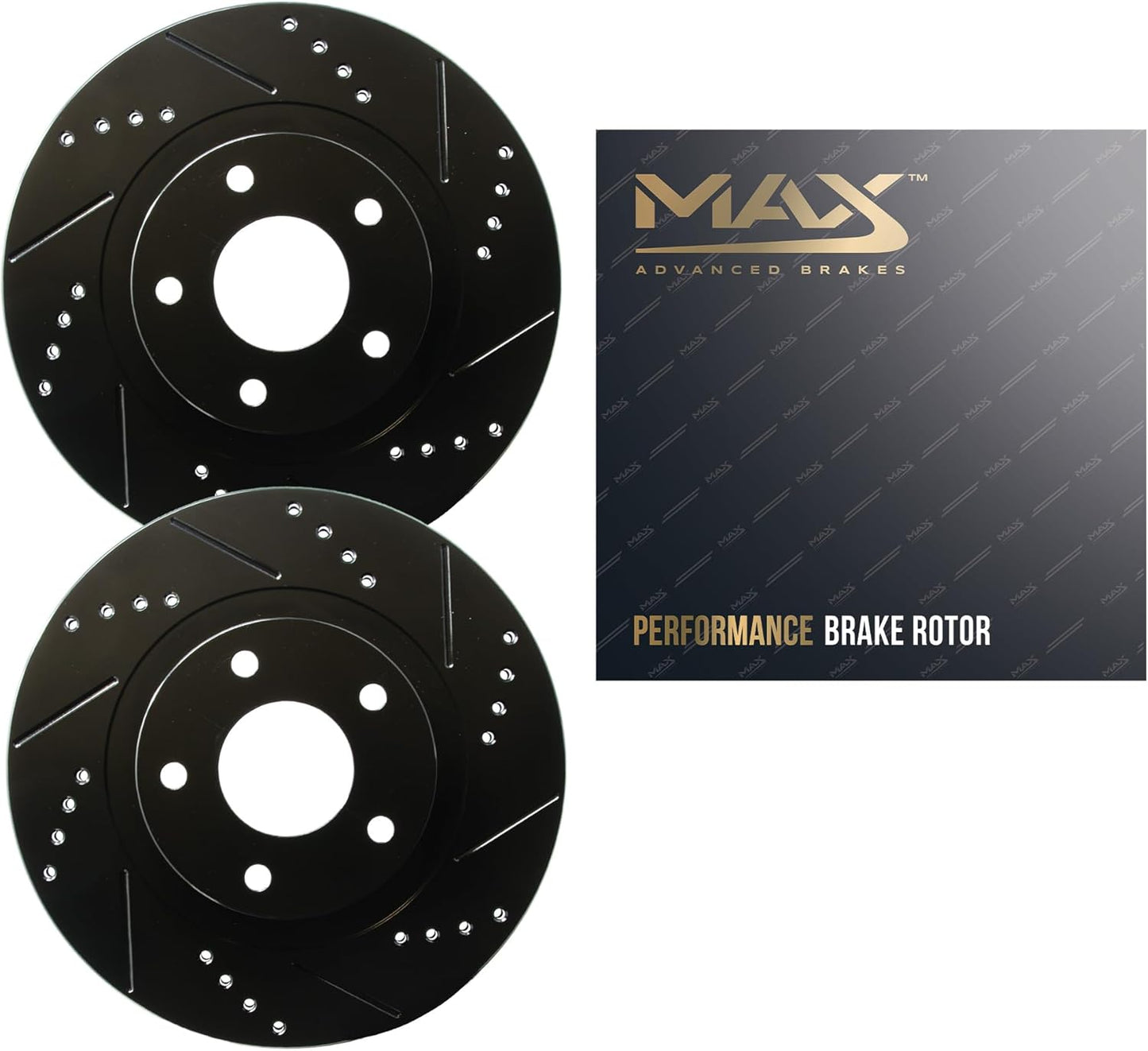 Max Advanced Brakes Front Brake Rotors for Heavy Loads & Towing