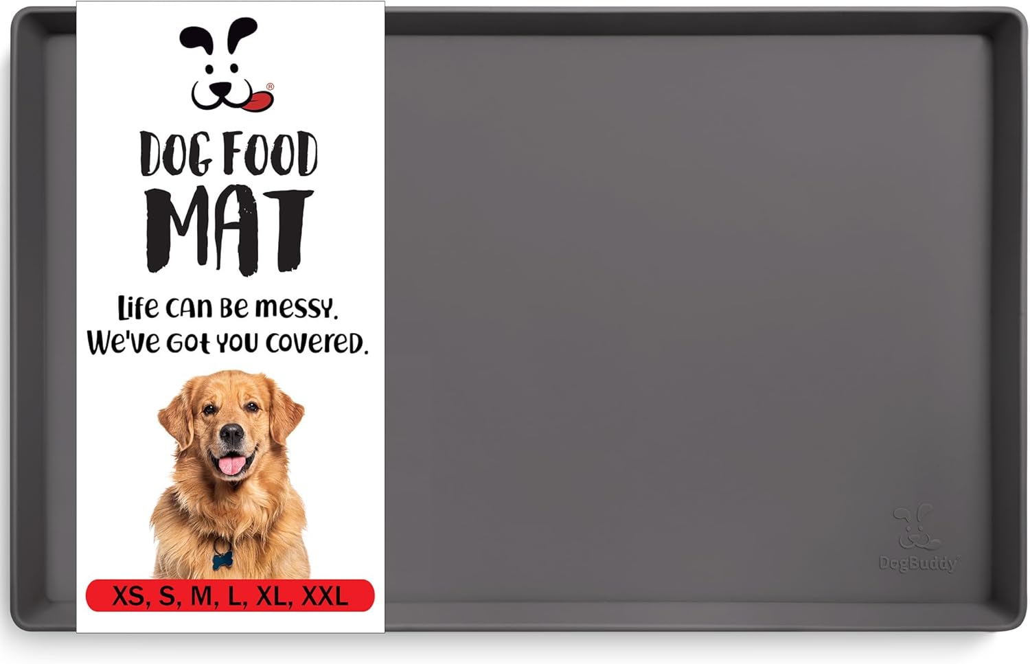 DogBuddy Dog Food Mat: Waterproof Silicone Feeding Mat for Pets