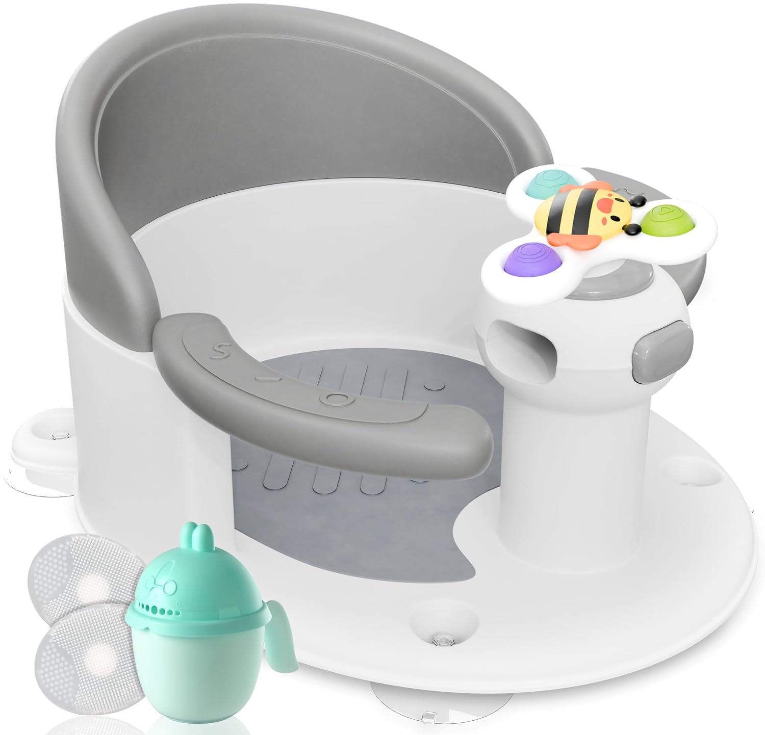 Safety First: BEBELEH Baby Bath Seat - Sit Up Securely! 