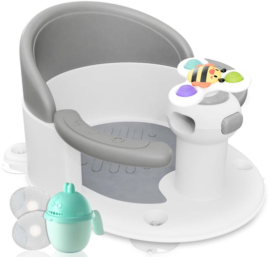 Safety First: BEBELEH Baby Bath Seat - Sit Up Securely! 