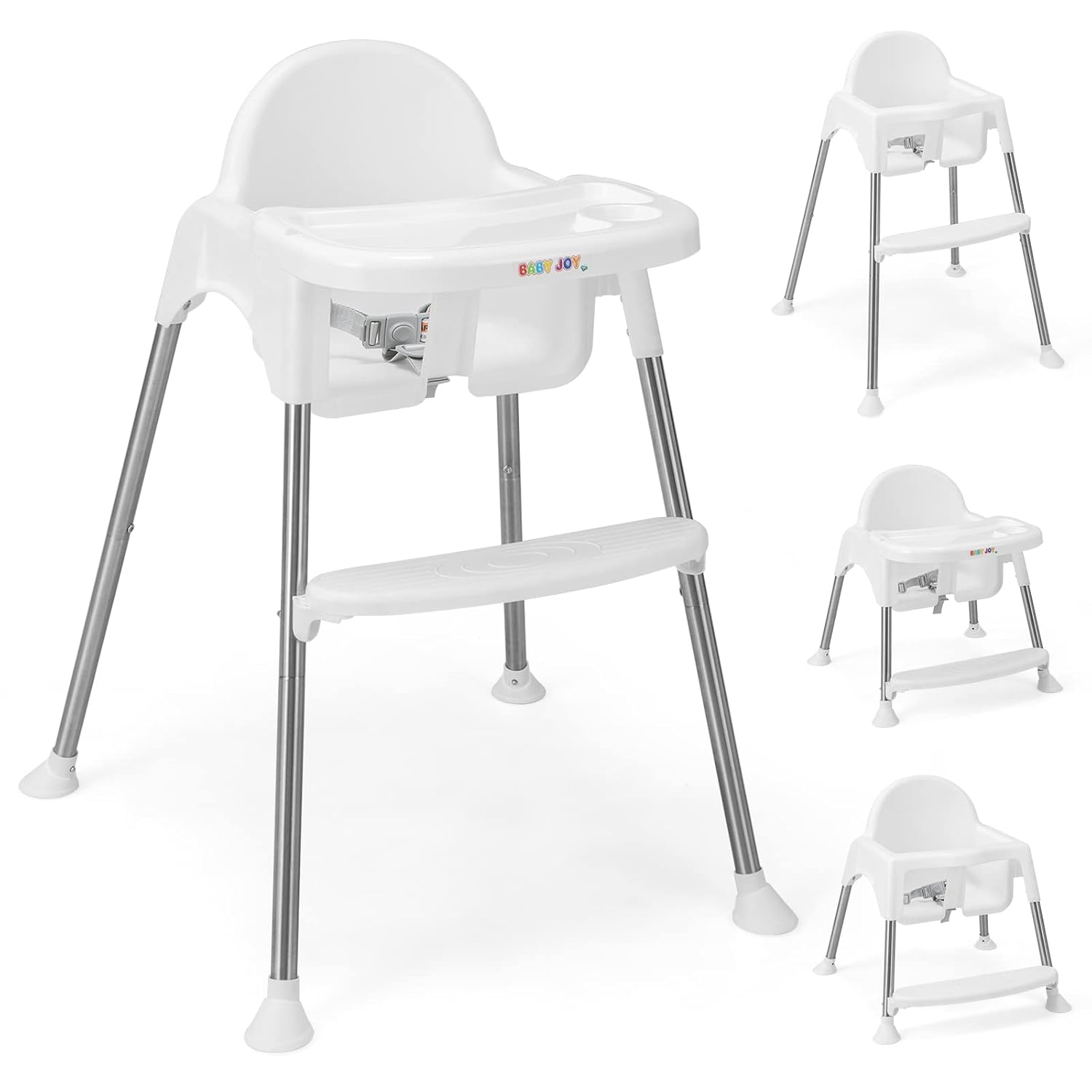 Convertible High Chair for Babies & Toddlers with Safety Features