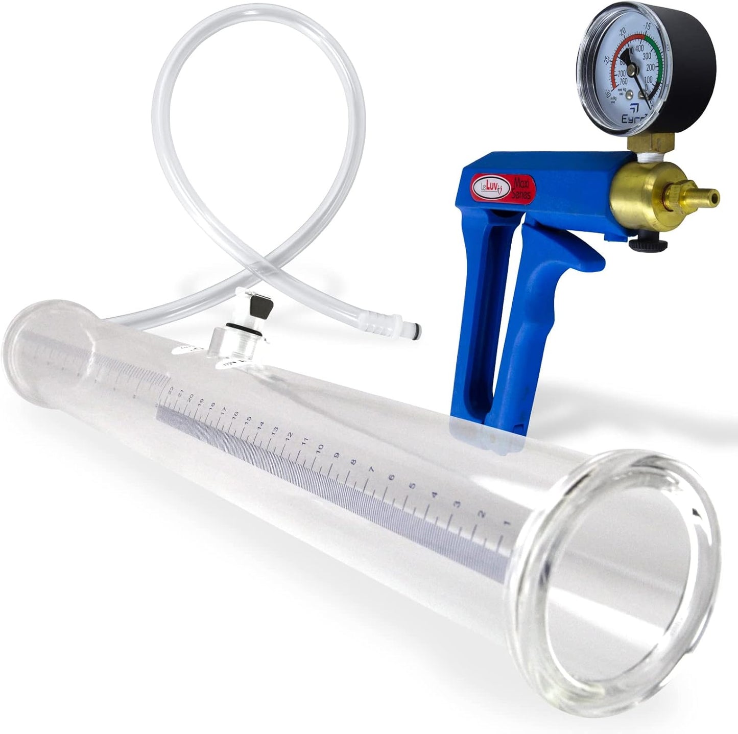 LeLuv Penis Vacuum Pump Maxi Blue for Natural Male Enhancement