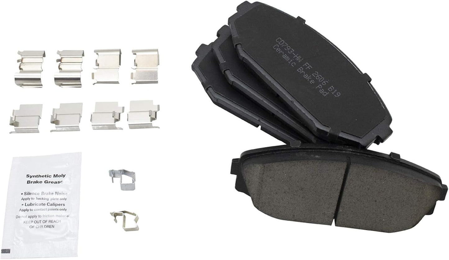 TRQ Front Brake Pads Ceramic for 2001-2004 Acura MDX & Honda Odyssey