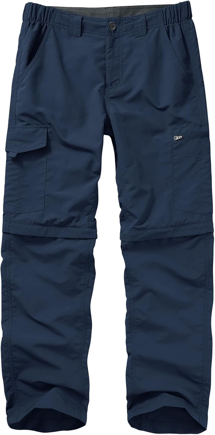 Mens Hiking Pants Convertible Quick Dry Zip Off for Outdoor Use