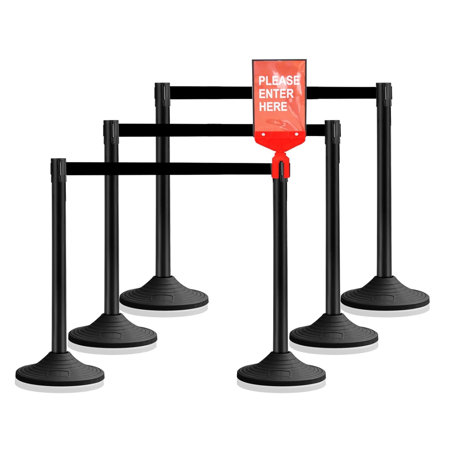 VILBLE 10 ft Crowd Control Stanchion Set for Events