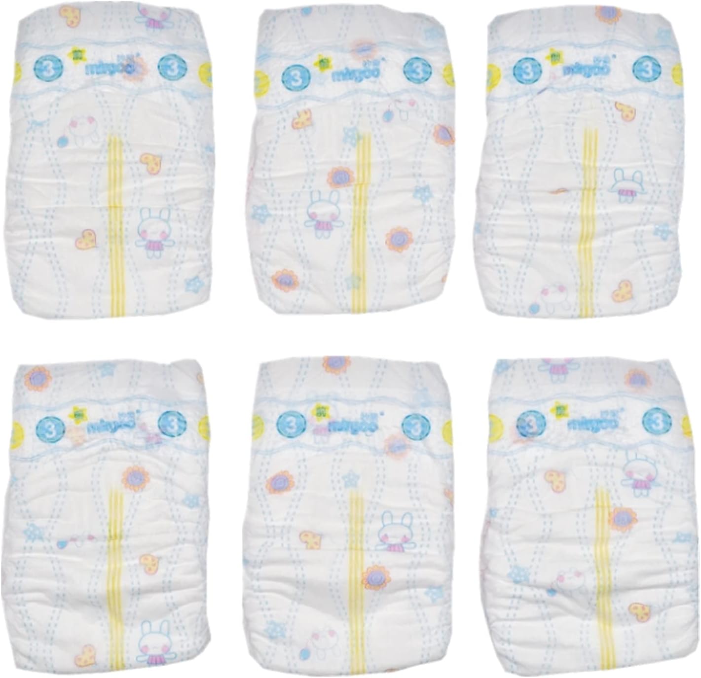 MAIHAO Reusable Diapers 6-Piece Pack for 18-28 Reborn Dolls