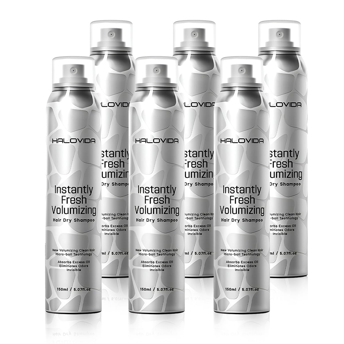 Halovida Dry Shampoo for Women - No White Residue Spray