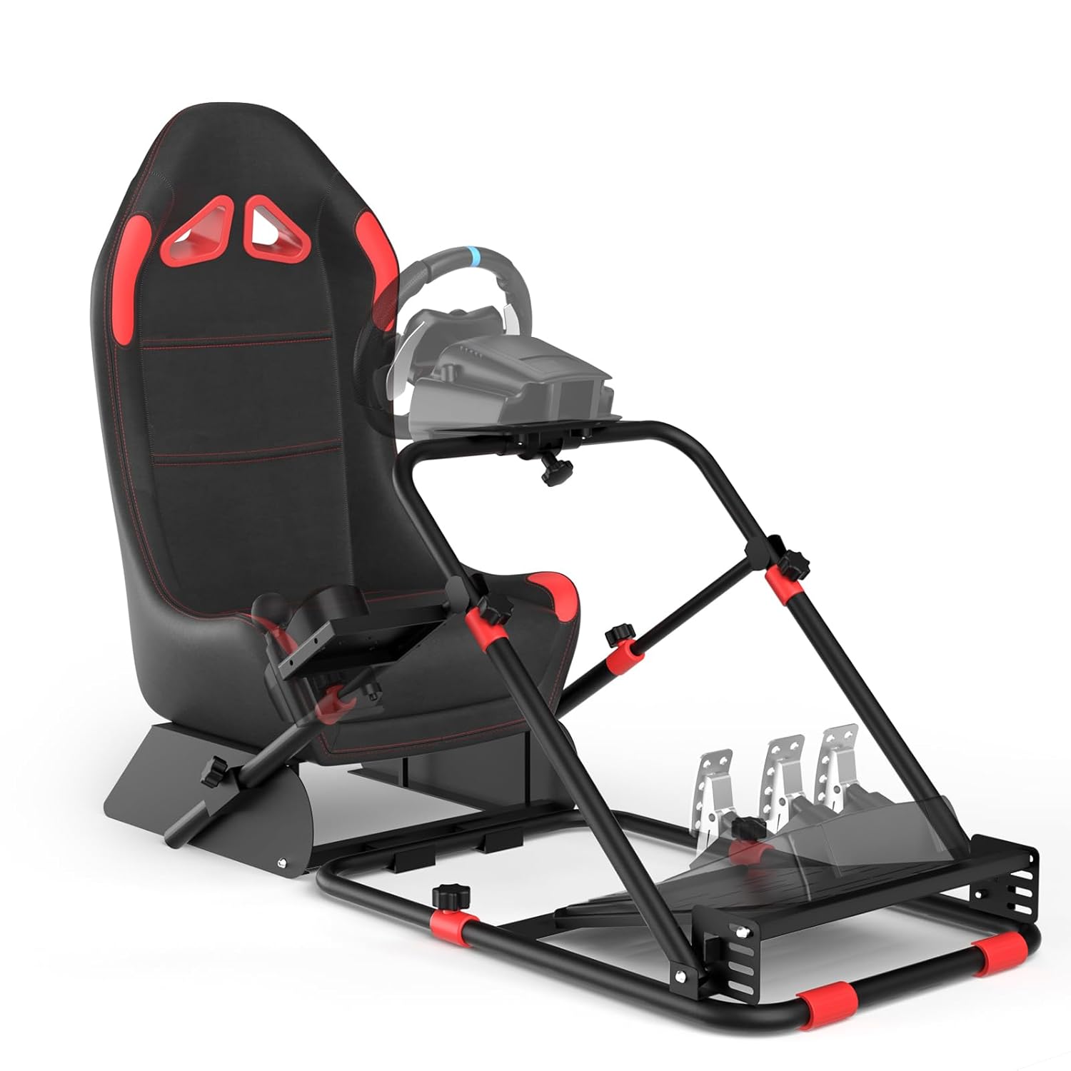 RACGTING Racing Simulator Cockpit: Adjustable & Foldable Seat