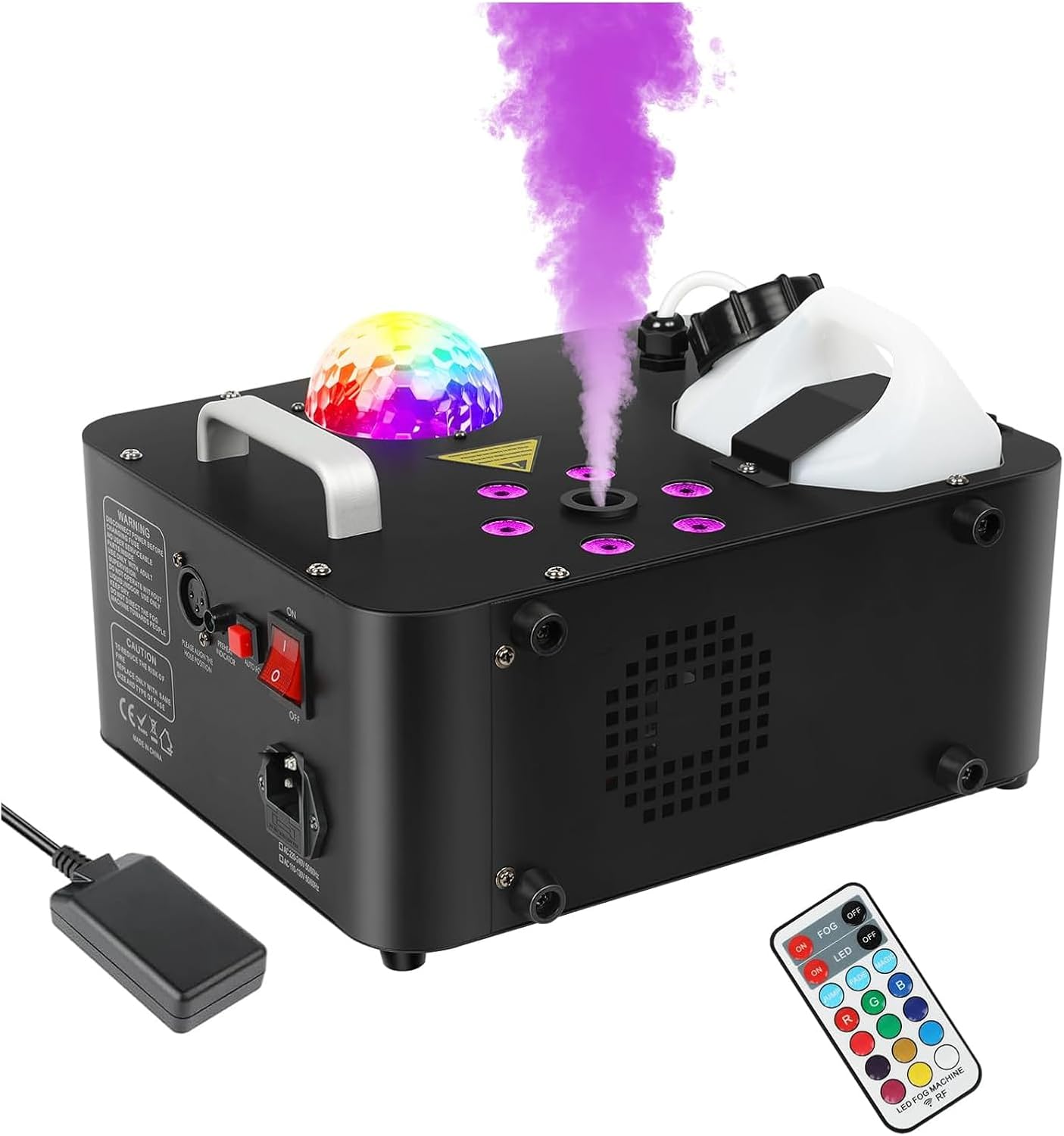 1000W Fog Machine with RGB LED Lights for Parties and Events