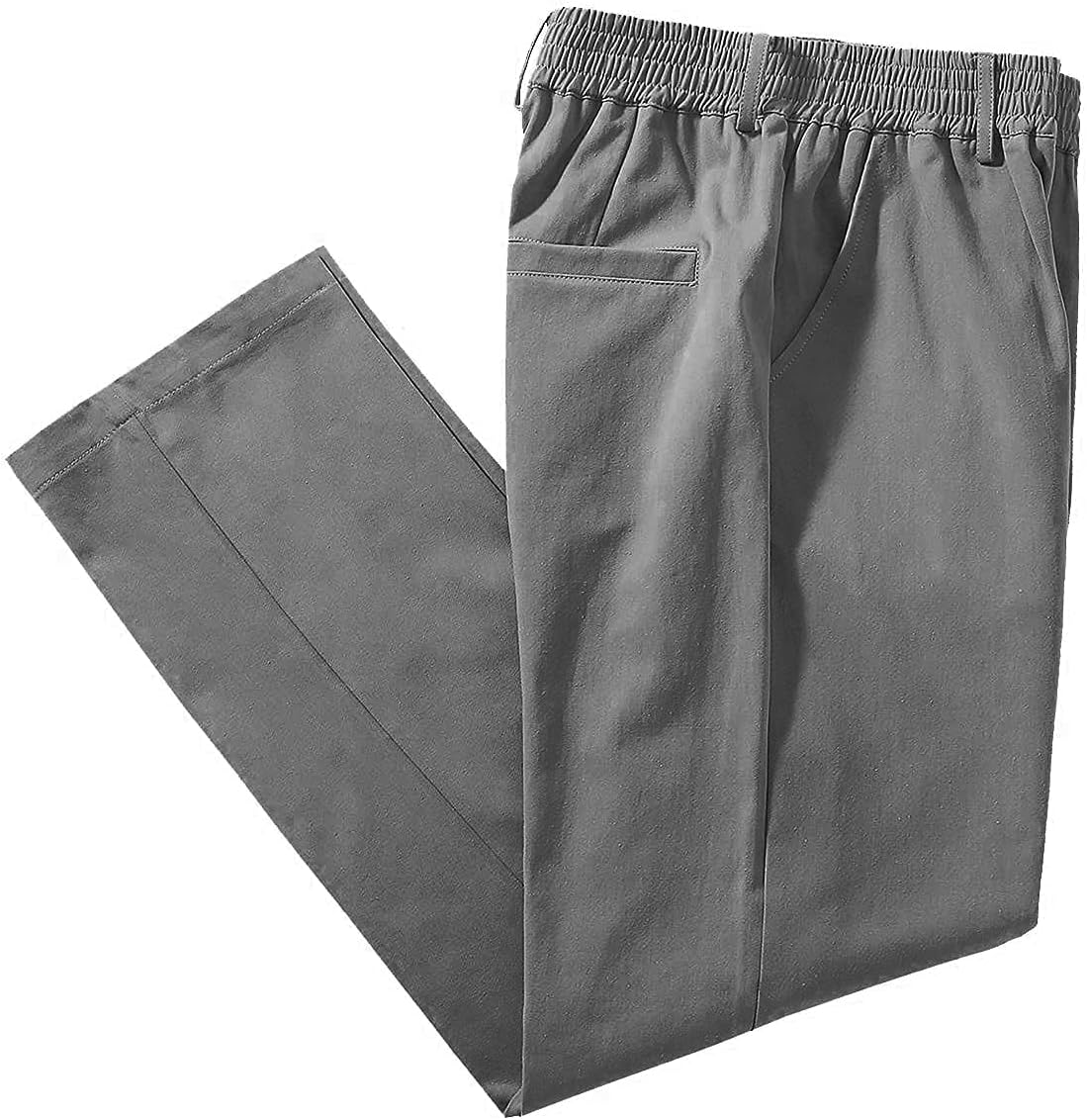 Mens Elastic Waist Loose Fit Denim Pants for Casual Wear