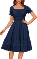 Scarlet Darkness Gothic Victorian Dresses Renaissance Midi Dress