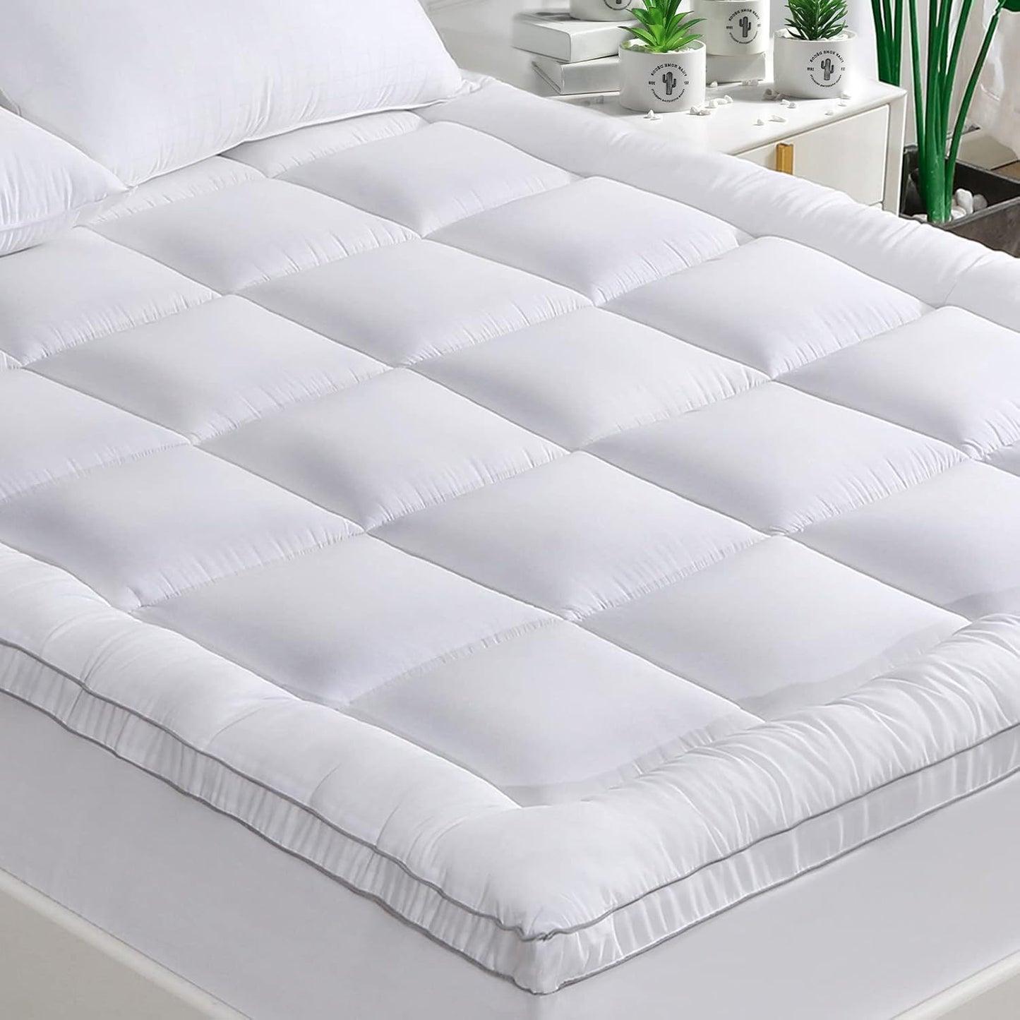GRT Pillowtop Mattress Topper Full Size for Ultimate Comfort
