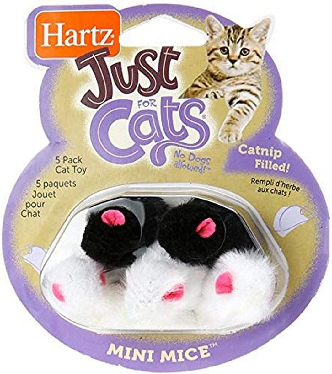 Hartz Mini Mice Cat Toy: 5-Pack Thrills!