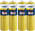 Pre-Filled MAP-Pro Gas Torch Style Cylinder - Pack of 4 L8