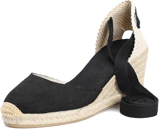 U-lite Womens Espadrille Wedge Sandals for Summer Style