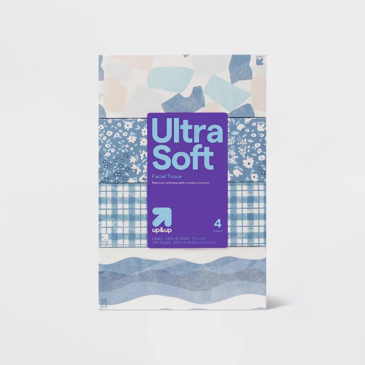 4-Pack Ultra Soft Tissue Rolls - 110 Sheets per Roll by Maker Explorador