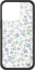 Wildflower Cases Lilac & Blue Floral Case for iPhone 15 Pro Max - Cute