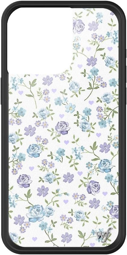 Lilac & Blue Floral Case for iPhone 15 Pro Max - Stylish & Unique