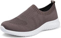Women's Knit Walking Sock Shoes - Lightweight Slip-On Yoga Sneakers