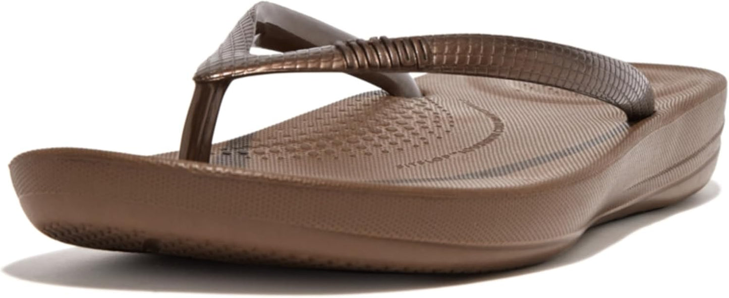 FitFlop iQushion Pearlized Ergonomic Flip-Flops for Comfort