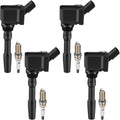 Ignition Coil Pack and Iridium Spark Plugs Set for Audi VW - Reliable