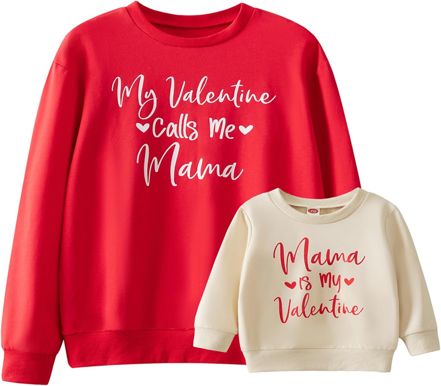Matching Family Valentines Sweatshirts by Karuedoo