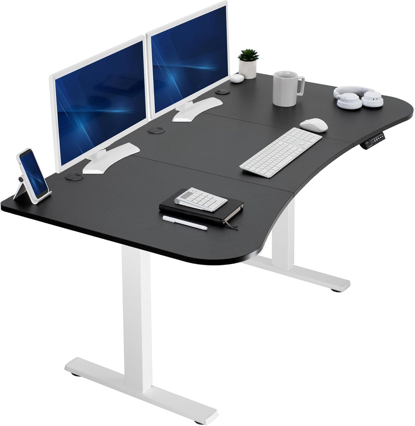 VIVO Electric Standing Desk with Memory Height Adjustment Features
