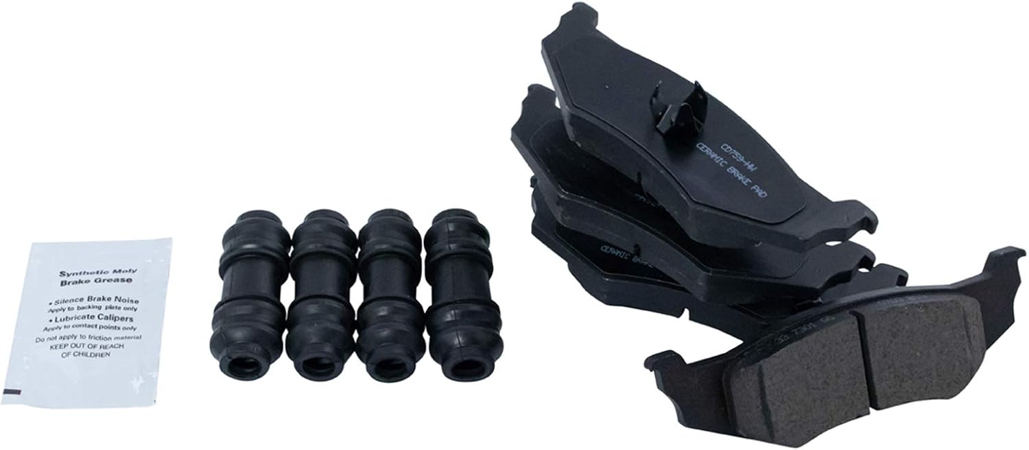 TRQ Rear Ceramic Brake Pad Kit for 300M Cirrus S PT Cruiser