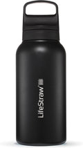 1L Nordic Noir Insulated Water Filter Bottle - Travel