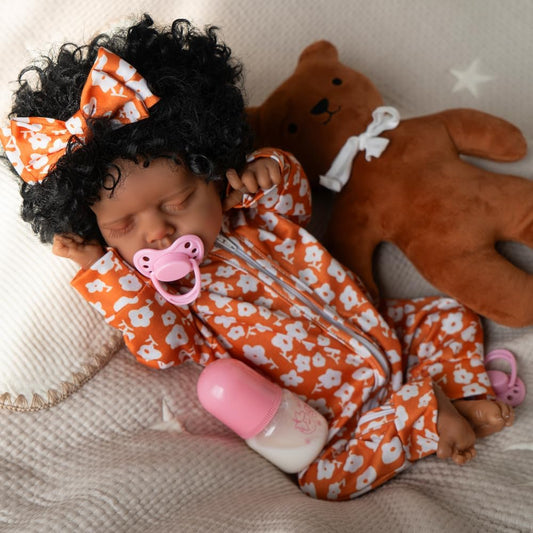 Jirachi Black Lifelike Reborn Baby Dolls for Kids Age 3
