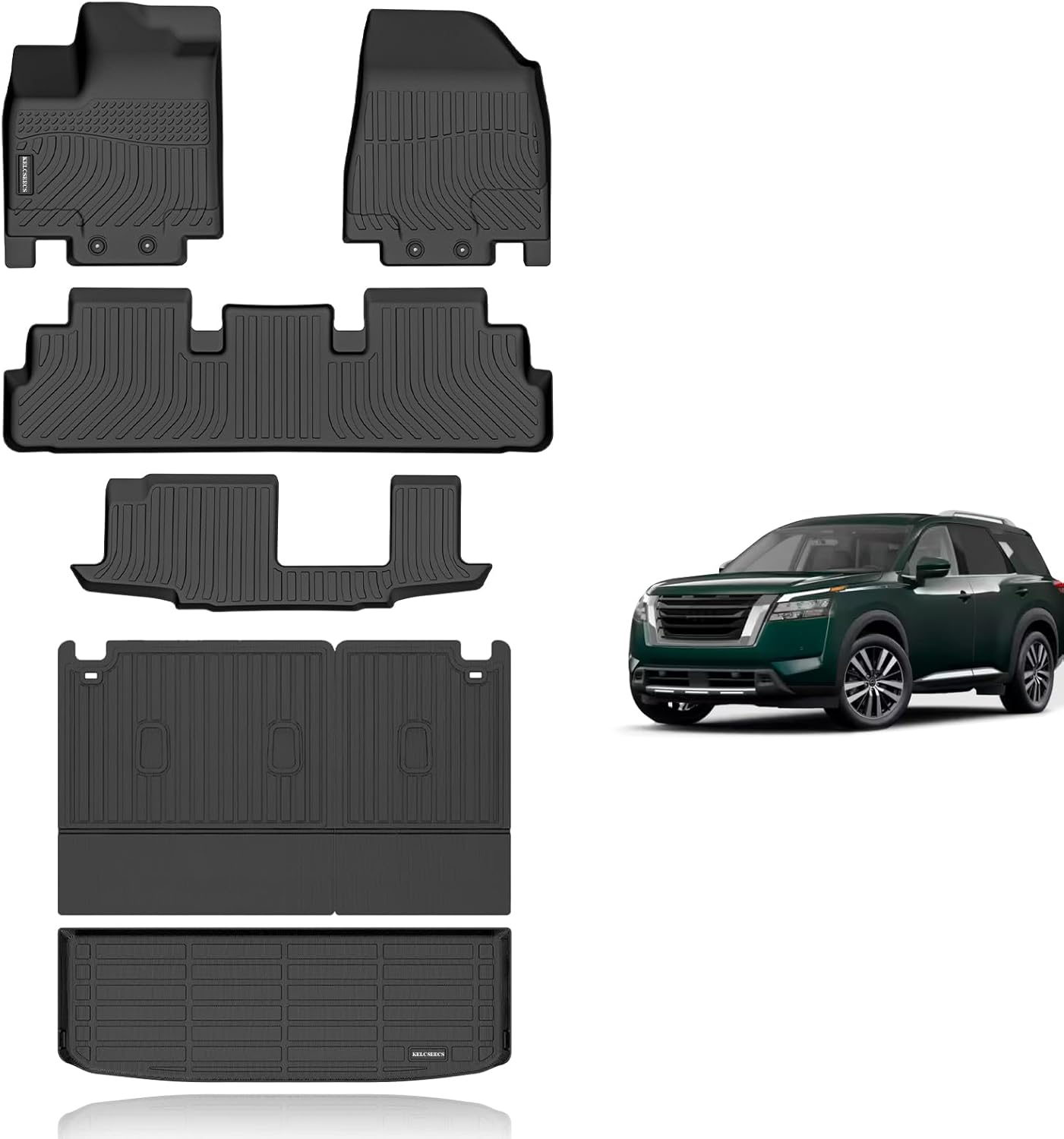 KELCSEECS Custom Floor Mats for Nissan Pathfinder 2022-2025