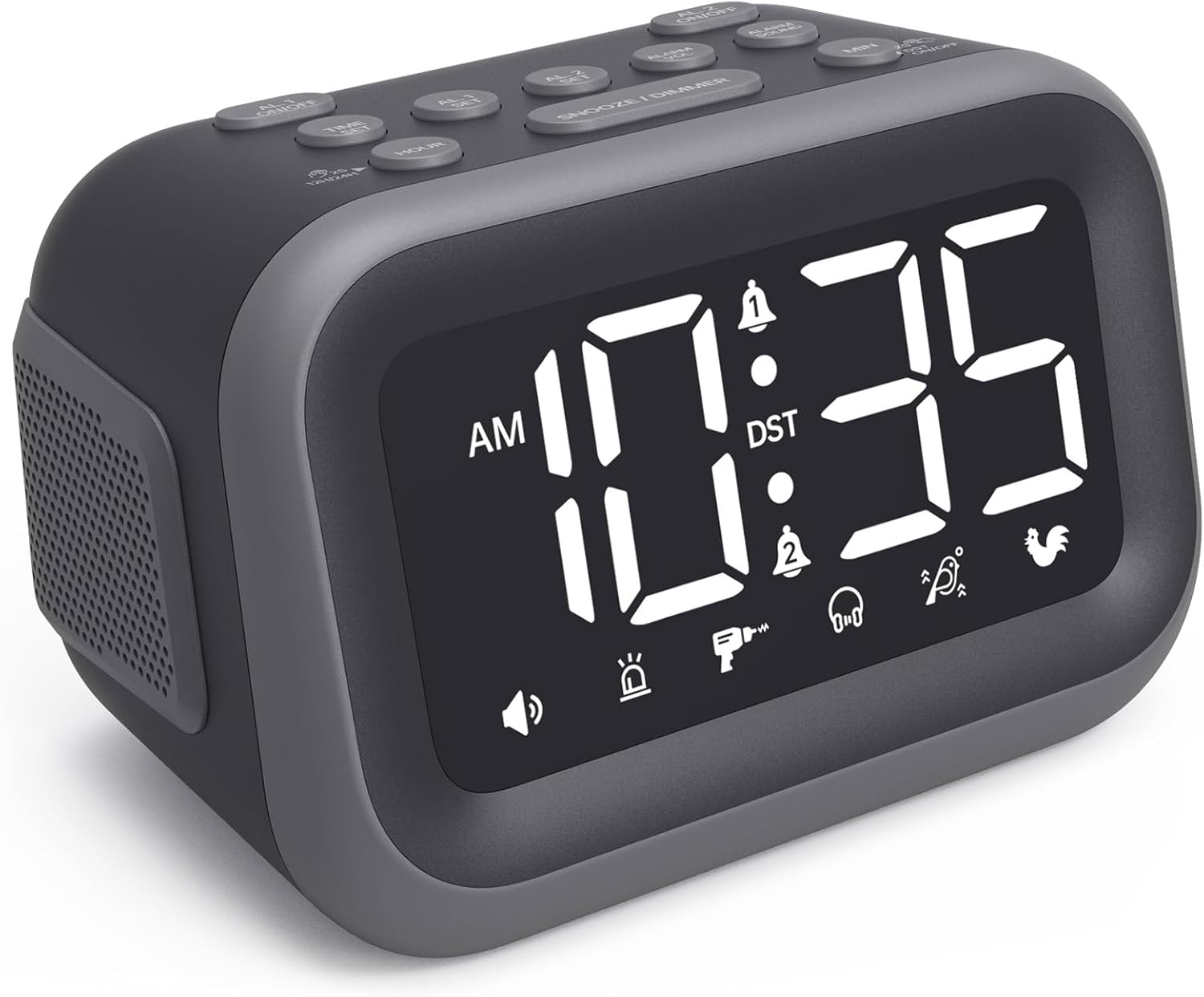 Super Loud Alarm Clock with 115dB for Heavy Sleepers and More
