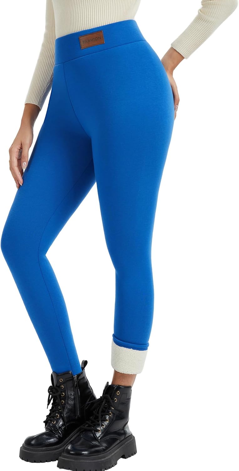 Women's Thermal Fleece Lined Leggings for Winter Comfort