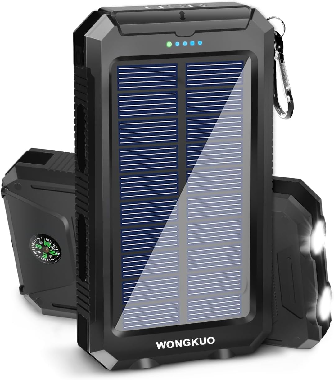 WONGKUO 36800mAh Solar Power Bank: Fast Charging & Waterproof