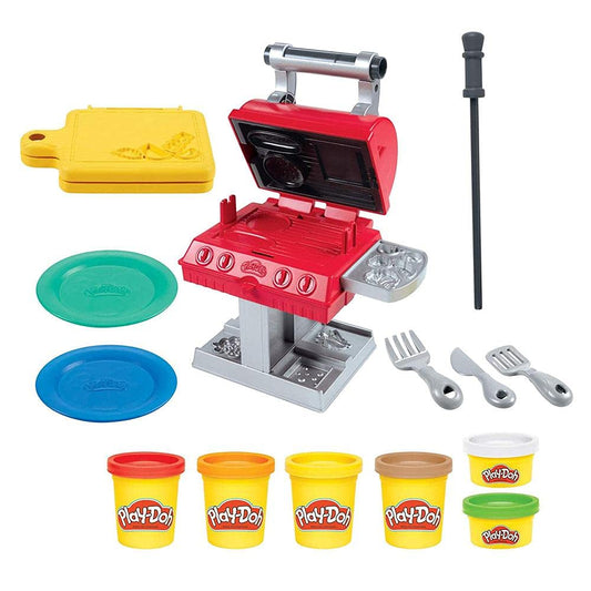 Grill 'n Stamp Playset: 6 Colors, 7 BBQ Accessories