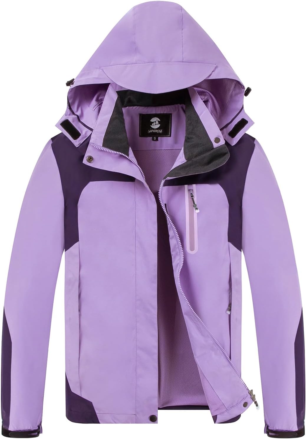 Womens Waterproof Rain Jacket Lightweight Active Outdoor Raincoat