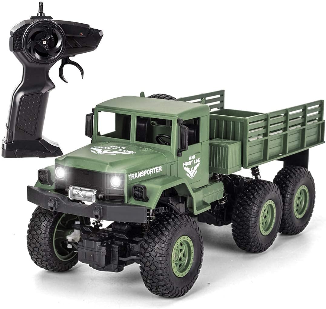 XINGRUI RC Military Truck with 50 Minutes Playtime for Kids