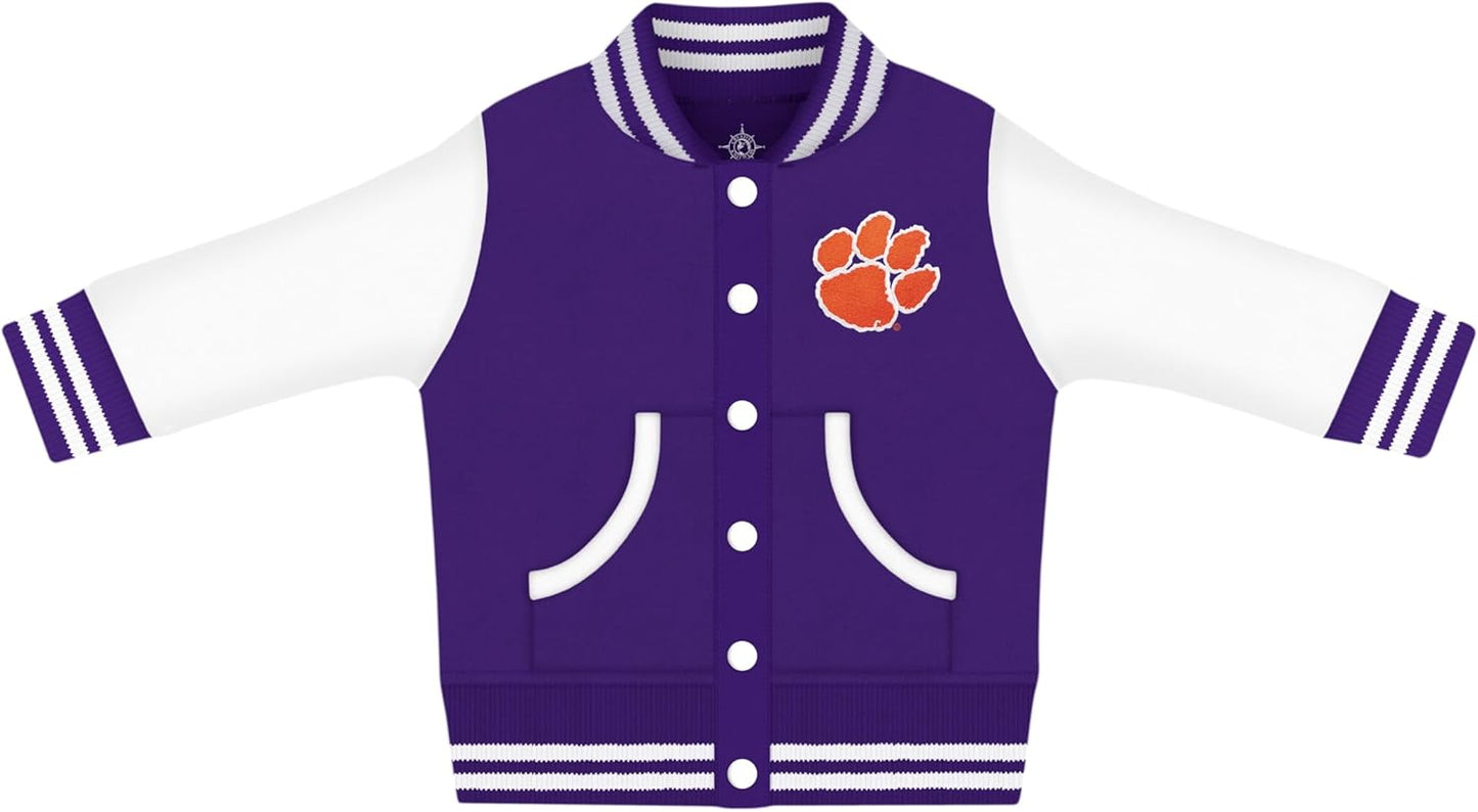 Creative Knitwear College Baby Varsity Jacket for Little Fans