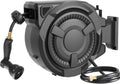 Retractable Garden Hose Reel 1/2 in x 100 ft - Auto Rewind, Lock at