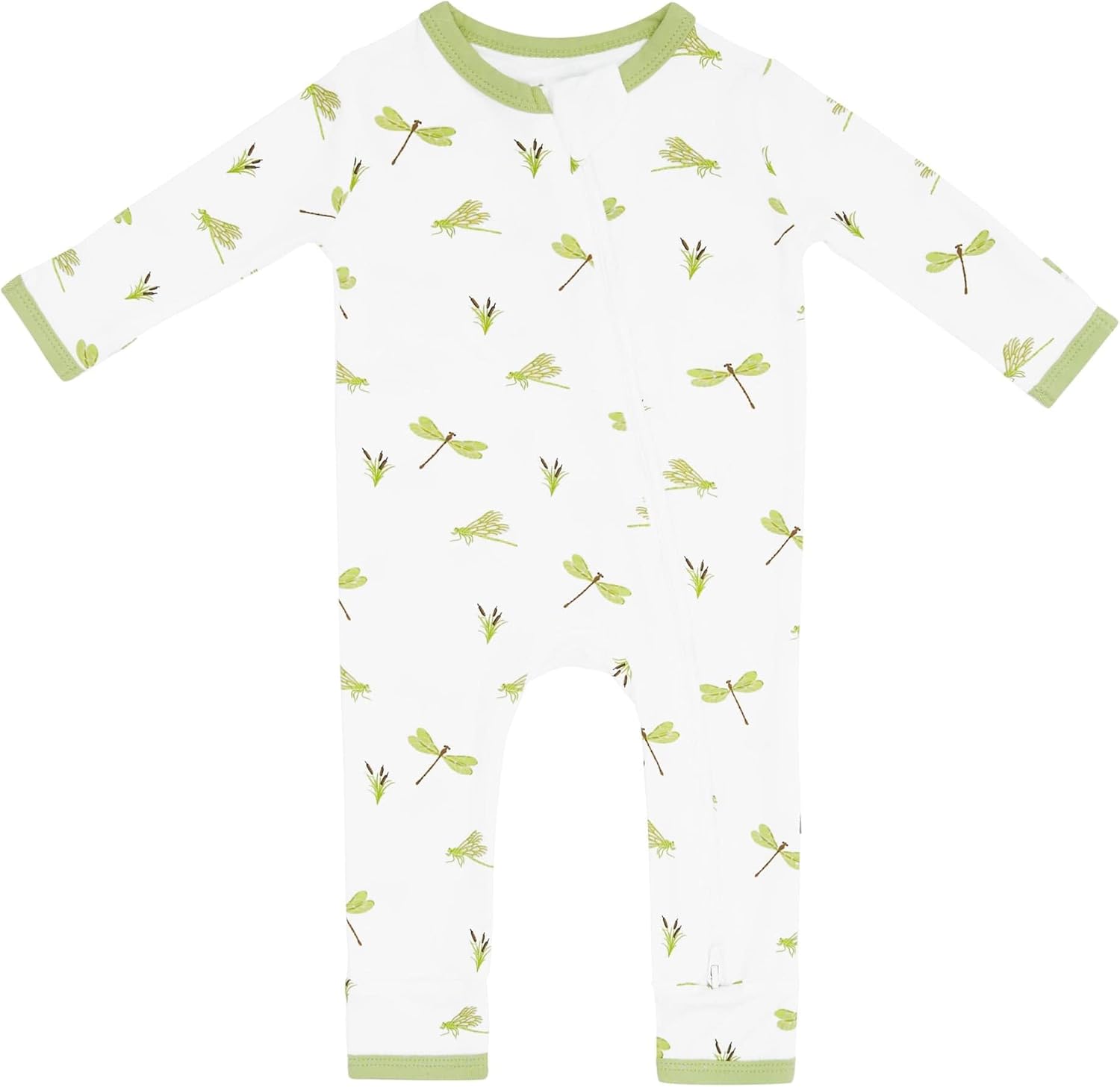 KYTE BABY Unisex Bamboo Zippered Rompers for Infants 0-24 Months